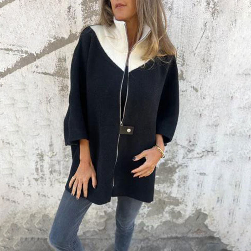 Drune | Bicolor-Langjacke für elegante Lagenlooks