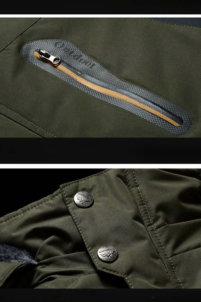 Drune | Herren wasserdichte fleecegefütterte Winterjacke