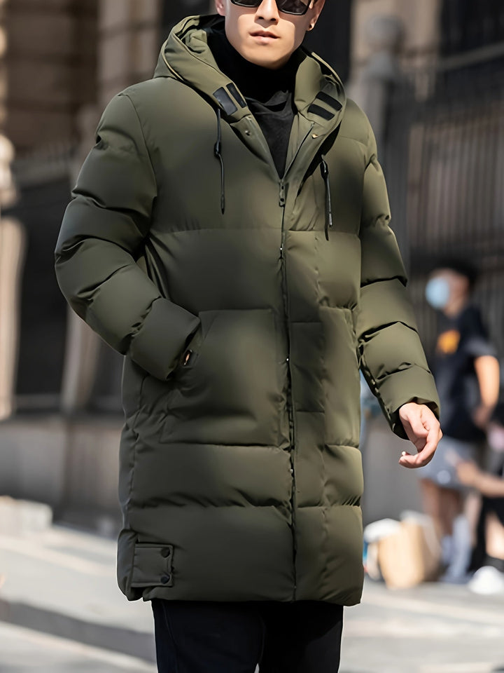 Drune | Dicke Lange Kapuzen Puffer Winterjacke Für Herren - Ideal für Winter