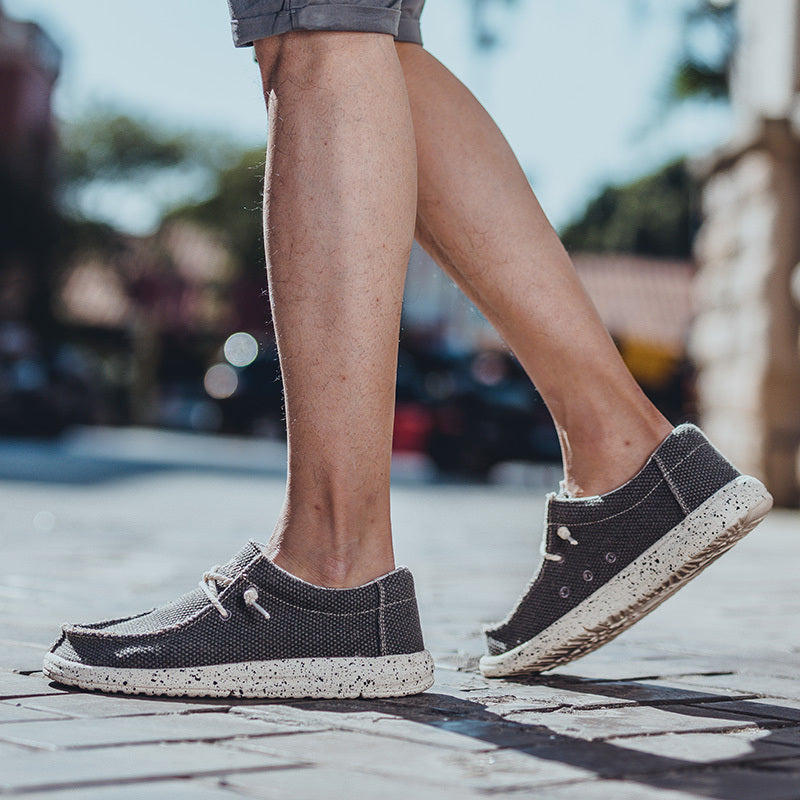 Ezra | Britische Segeltuch-Sneaker für Herren