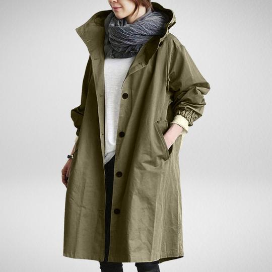 Drune | Damen Trenchcoat, Wind- und wasserdicht