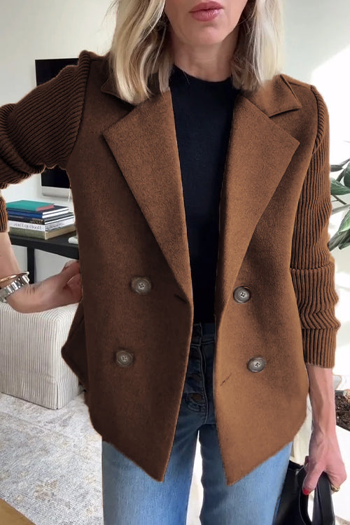 Drune | Eleganter Blazer mit kontrastierenden Ärmeln