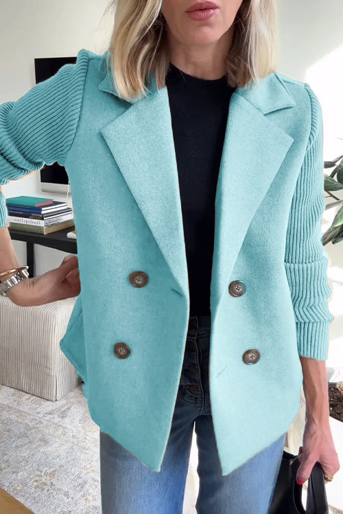 Drune | Eleganter Blazer mit kontrastierenden Ärmeln