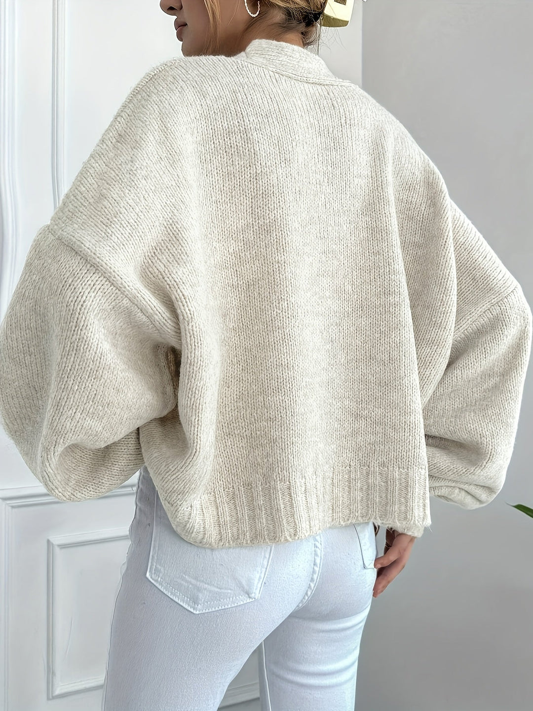 Drune | warmer Baumwoll-Woll-Cardigan für Damen - Perfekt für den Alltag