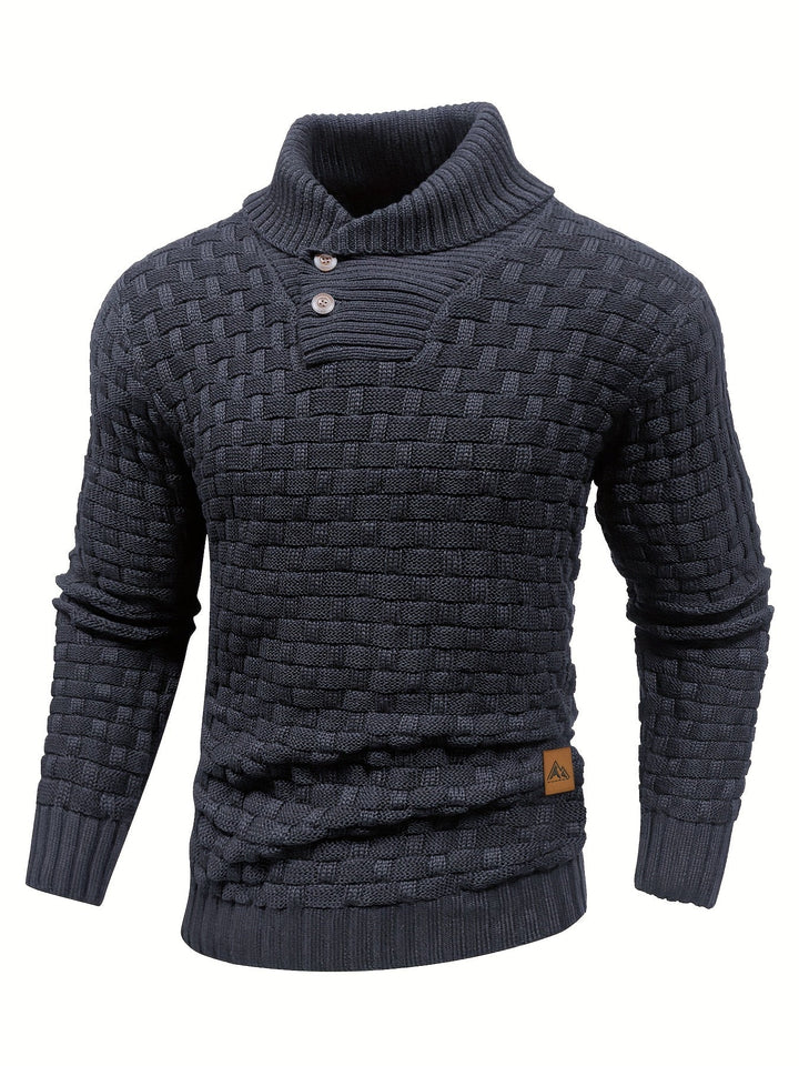 Drune | Strickpullover mit Geflochtenem Muster Klassisch und Bequem Perfekt Für Den Alltag
