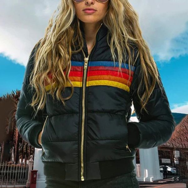 Drune - Damen Freizeit Kapuzen Druckmantel