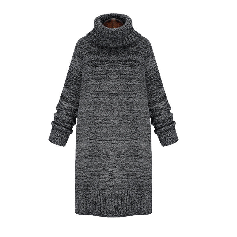 Damen Strickkleid mit hohem Rollkragen und lässigem Schnitt Drune