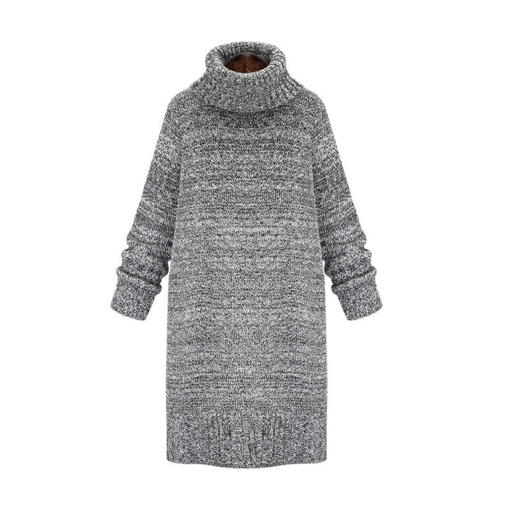 Damen Strickkleid mit hohem Rollkragen und lässigem Schnitt Drune