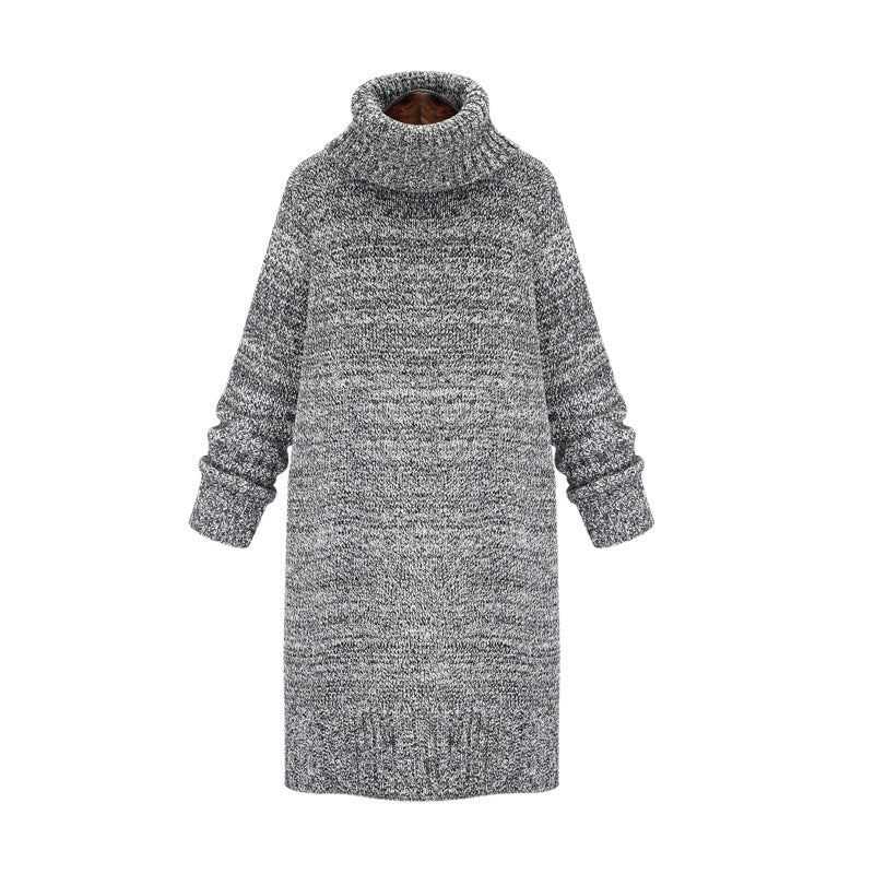 Damen Strickkleid mit hohem Rollkragen und lässigem Schnitt Drune