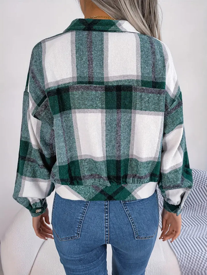 Drune | Karierte Flanelljacke - Kurzschnitt