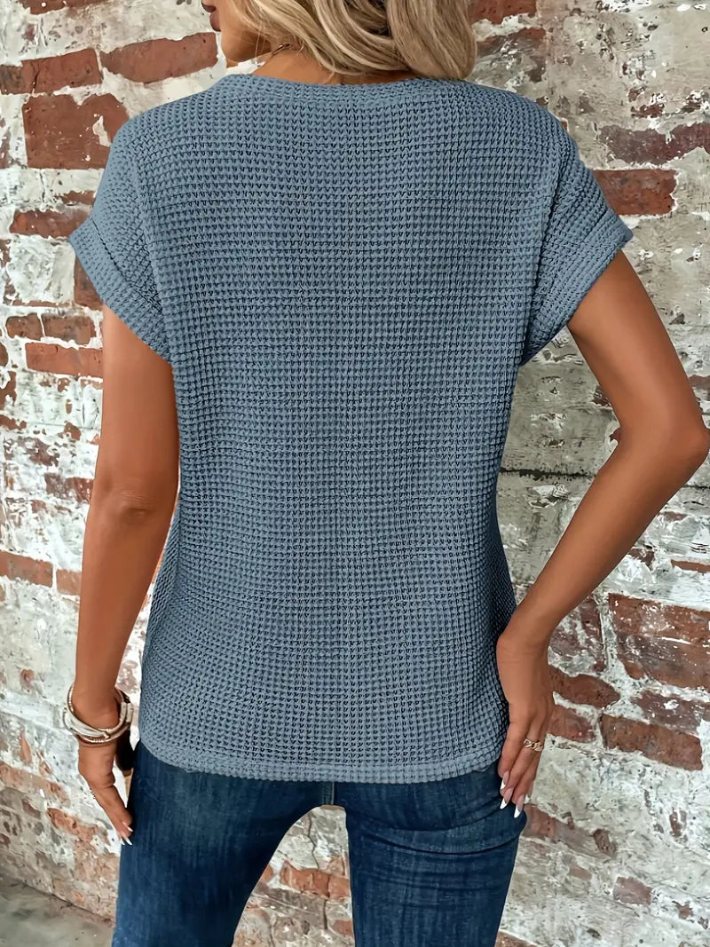 Drune | Geknotet gestrickter Top mit Front für Damen