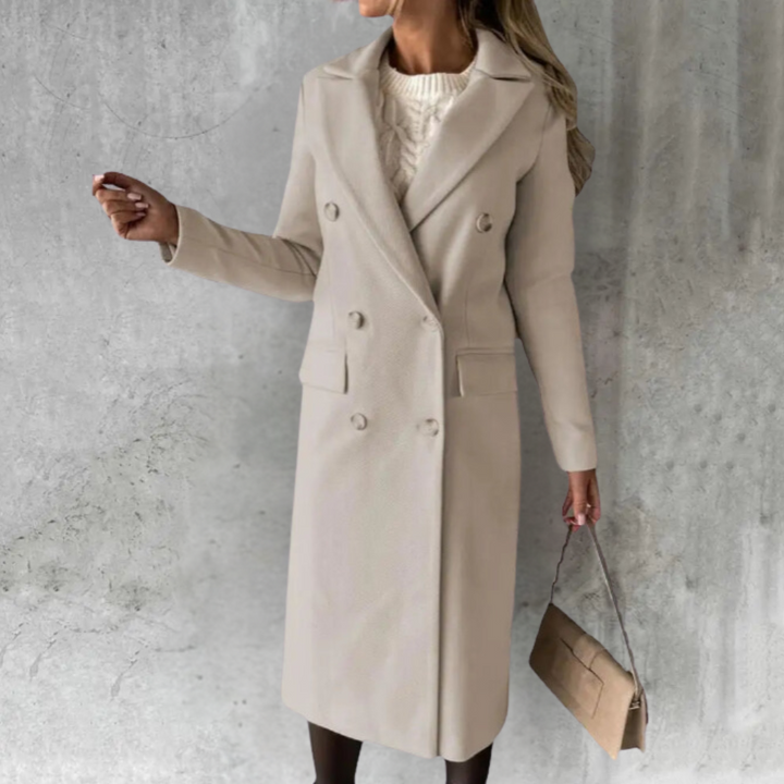 Drune | Eleganter Langer Mantel Für Damen
