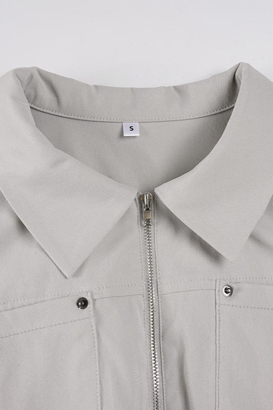 Drune | Up Solid Color Utility Jacket