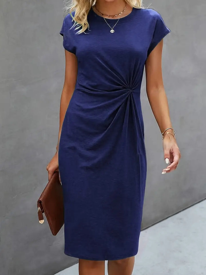 Drune | Stylisches Figurbetontes Kleid mit Rundhalsausschnitt