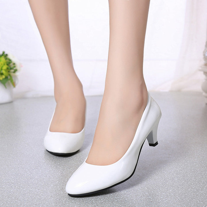 Damen nan klassische Pumps mit niedrigem Kitten-Absatz und gepolsterter Komfortinnensohle Drune