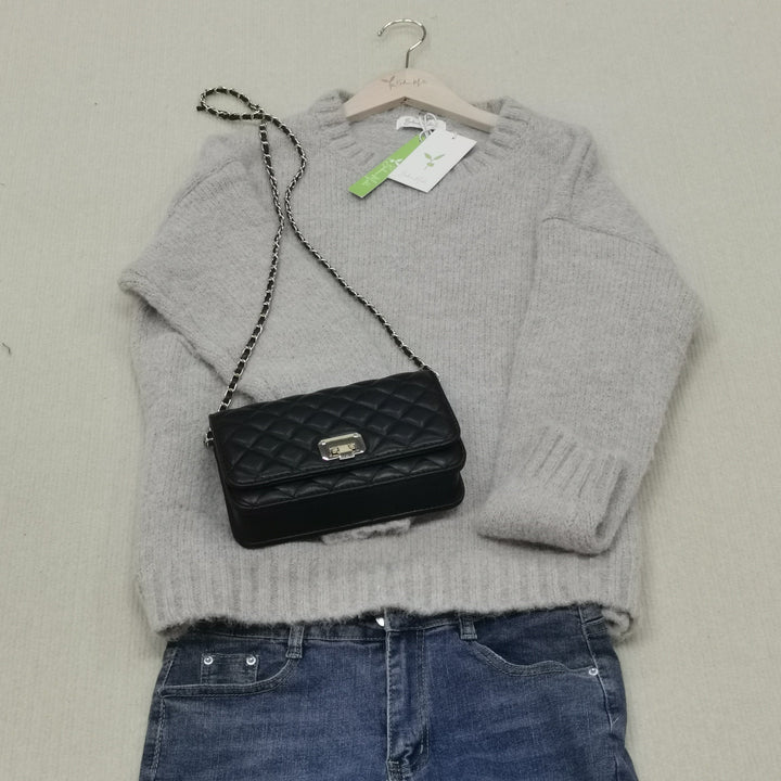 Drune | Übergroßer Strickpullover mit Tasche