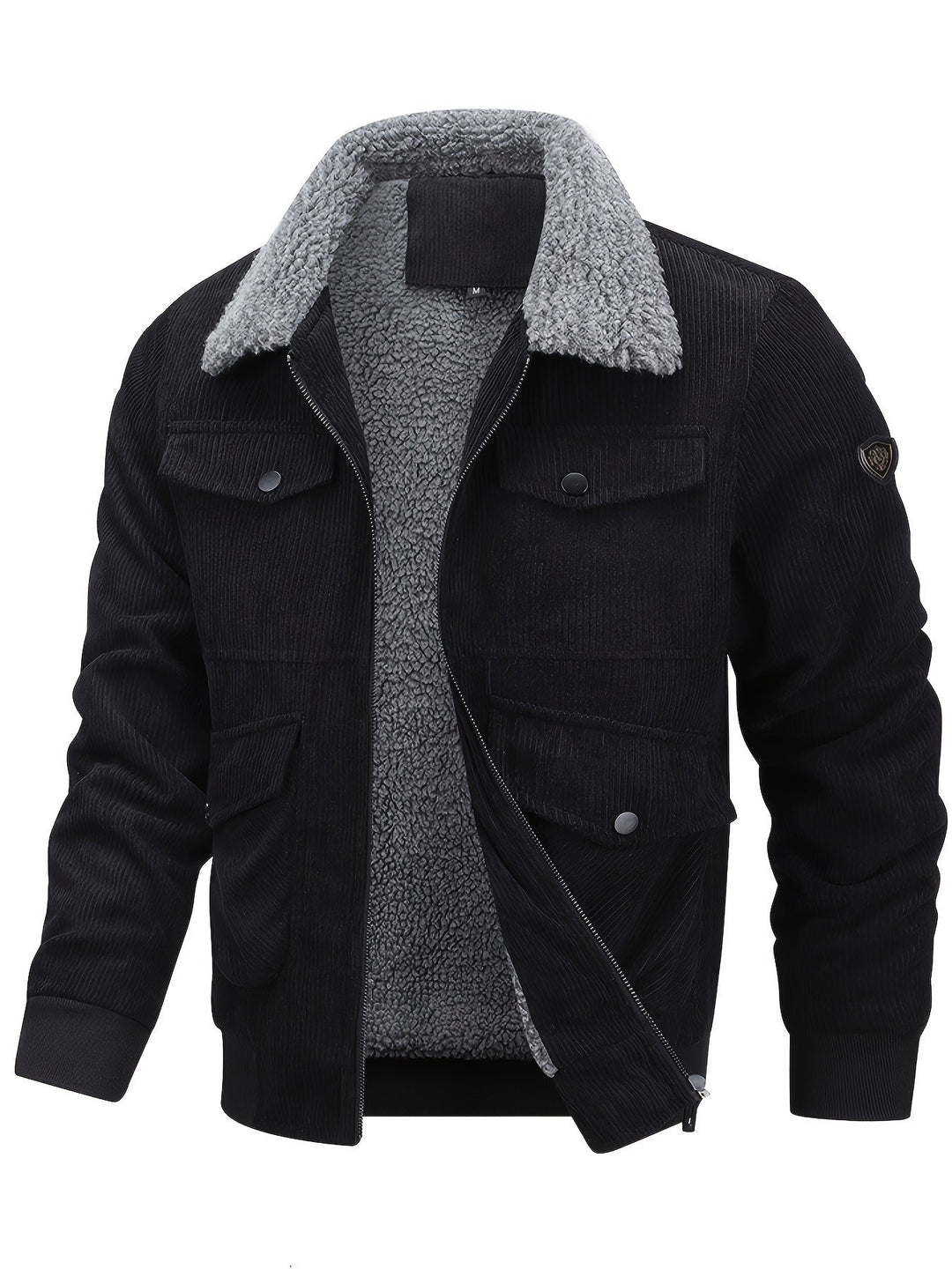 Drune | Warmen Jacke mit Cord und Fleecefutter Cordura und Polyester Robuste und Bequeme