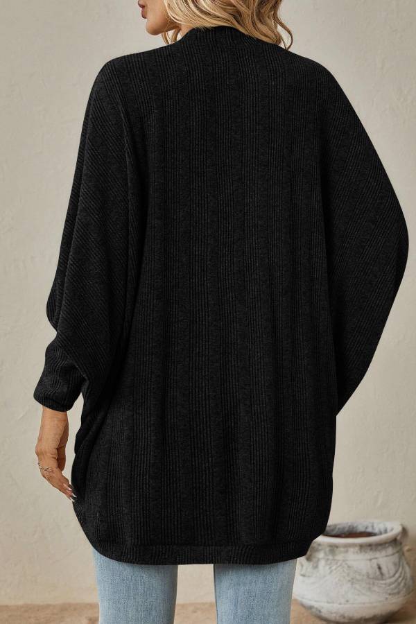 Drune | Bat Ärmel Cardigan Lockere Gestrickte Jacke