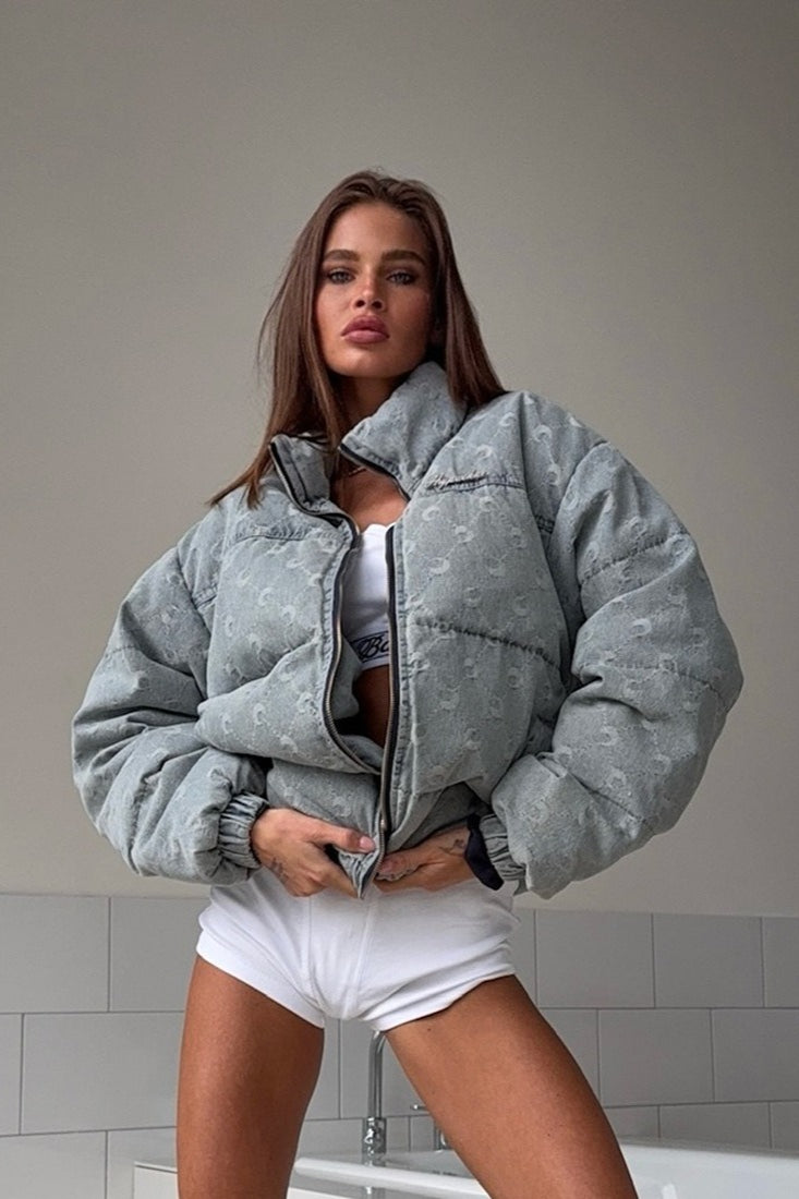 Drune | Gewaschene Mond Pufferjacke