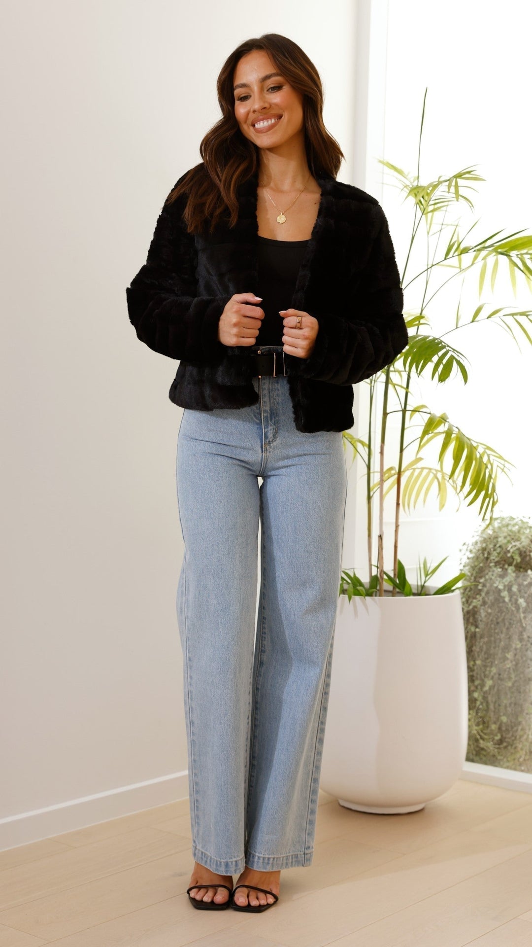 Drune | Short Jacket - Strukturierte Passform - Gep quiltetes Design - Offene Vorderseite