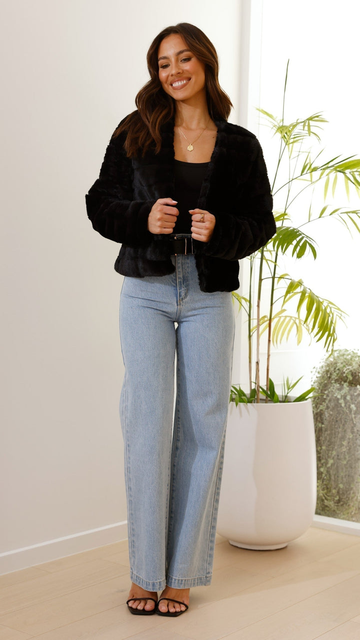 Drune | Short Jacket - Strukturierte Passform - Gep quiltetes Design - Offene Vorderseite