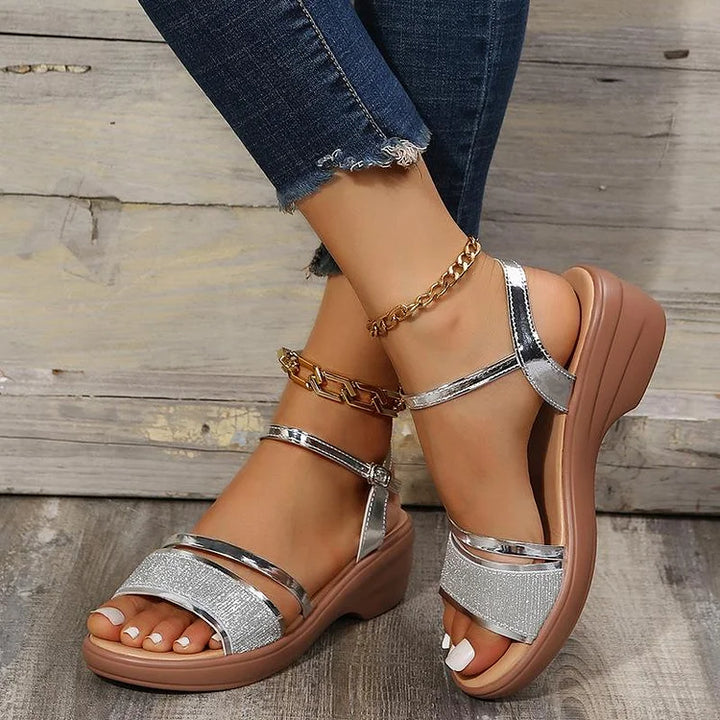 Drune | neue orthopädische Damen High Heels mit offener Zehe
