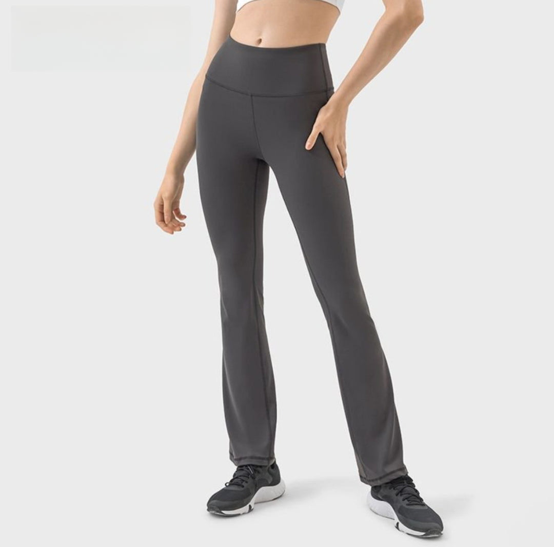 Drune | Hohe Taille nackt atmungsaktiv Yoga Sport Neun-Punkt-Hose