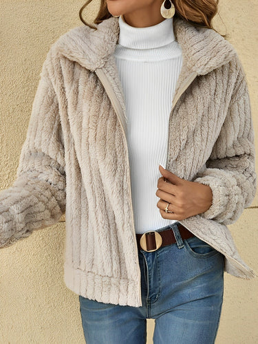 Drune | Kuscheliger Damen-Teddy-Mantel Lässig