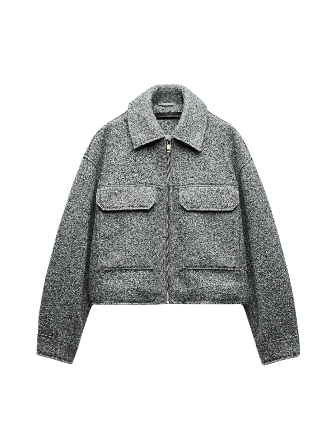 Drune | Stil Bouclé Graue Jacke