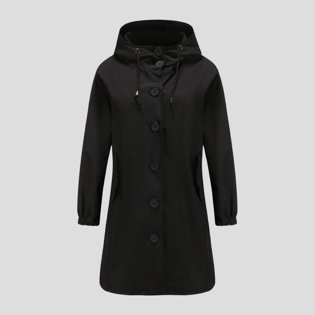 Drune | Wasserdichte Regenjacke mit Kapuze für Damen