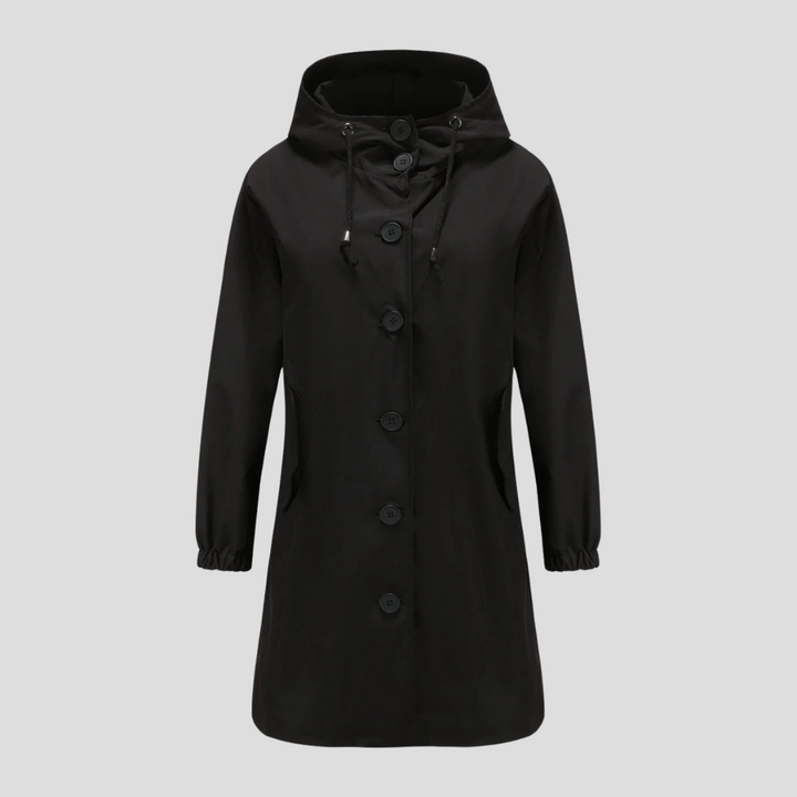 Drune | Wasserdichte Regenjacke mit Kapuze für Damen