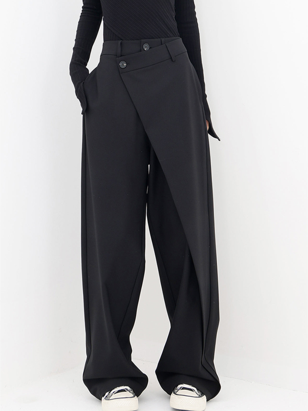 Drune | Weite Hosen mit Hoher Taille für Damen