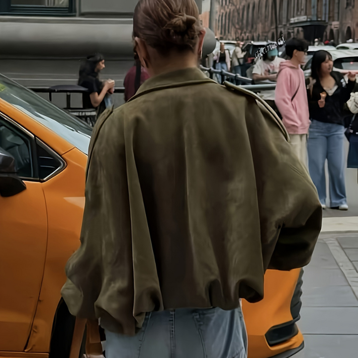Drune | Bomberjacke Grün - Übergangsjacke Oversize