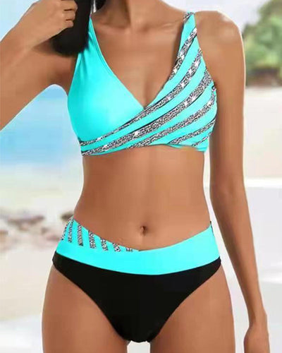 Drune Bikini-Set mit Aufdruck