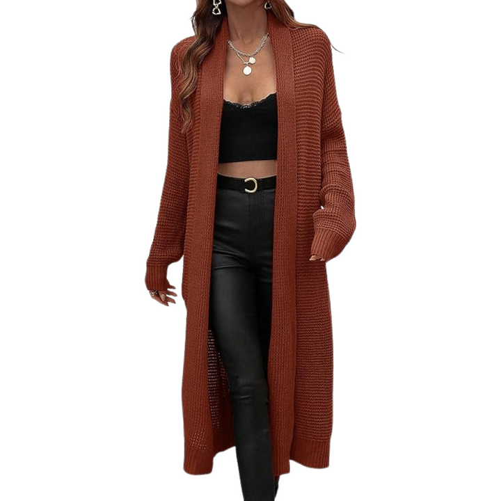 Drune | Langer Offener Strickjacke Für Damen