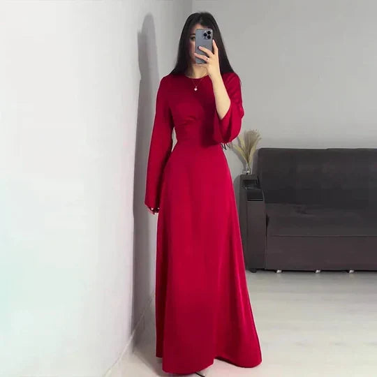 Drune | Lange Frauenkleider Aus Satin Stil