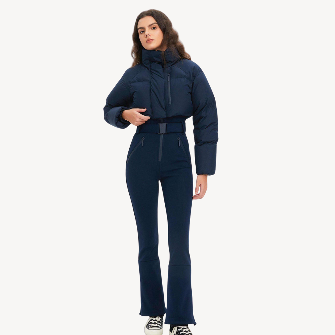 Drune | Damen Daunenjacke mit Gürtelhose