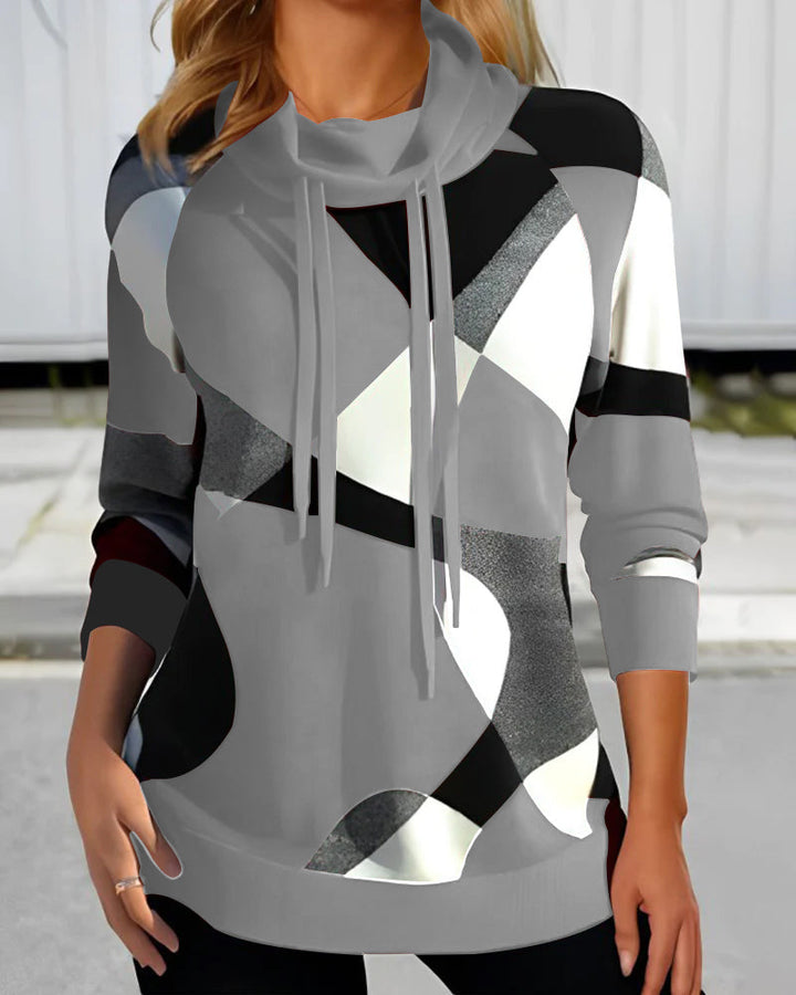 Drune | Stylischer Color Block Kapuzenpullover