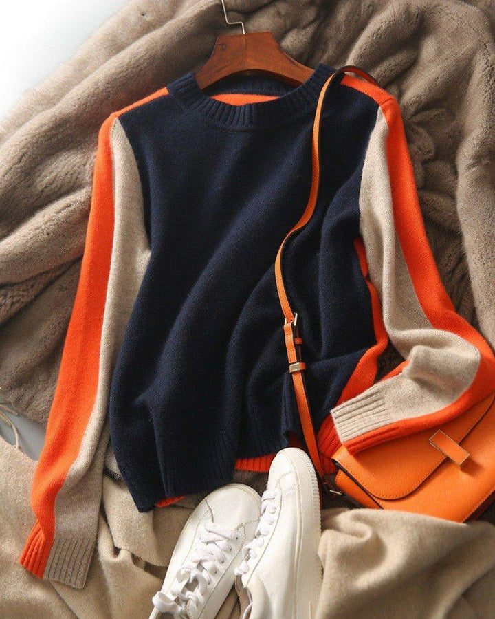Drune | Pullover mit Farbblock-Design und modernem Schnitt - Perfekt für Büro und Freizeit