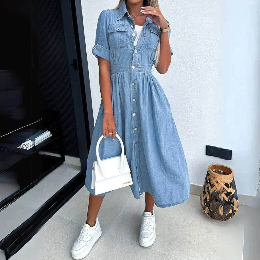 Drune | Trendiges Denim Kleid