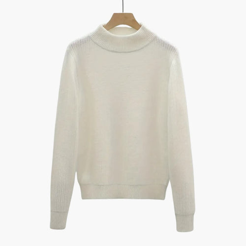 Drune | Gemütlicher Pullover mit Mokkahals für Damen