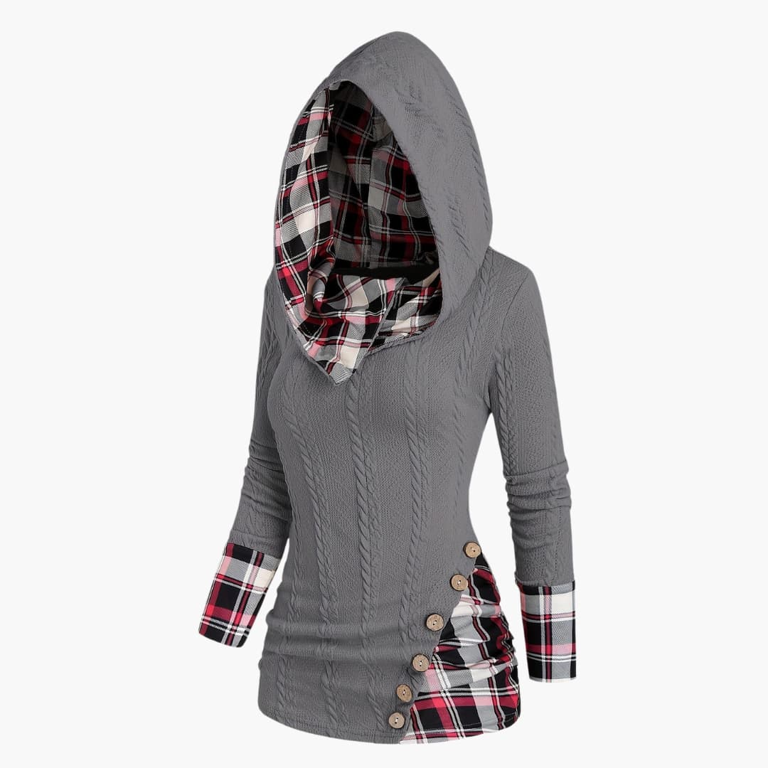 Drune | Stilvoll Kabelstrick Hoodie für Frauen