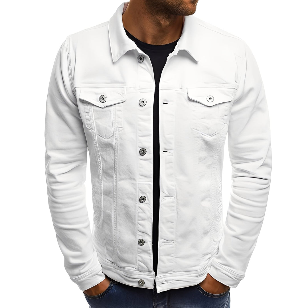Drune | Stylische Denimjacke mit Taschen für Männer