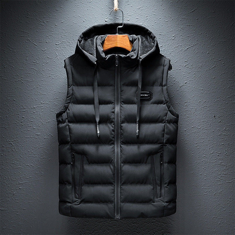 Drune | Modernes Fleece-Westen mit Kapuze für Herren