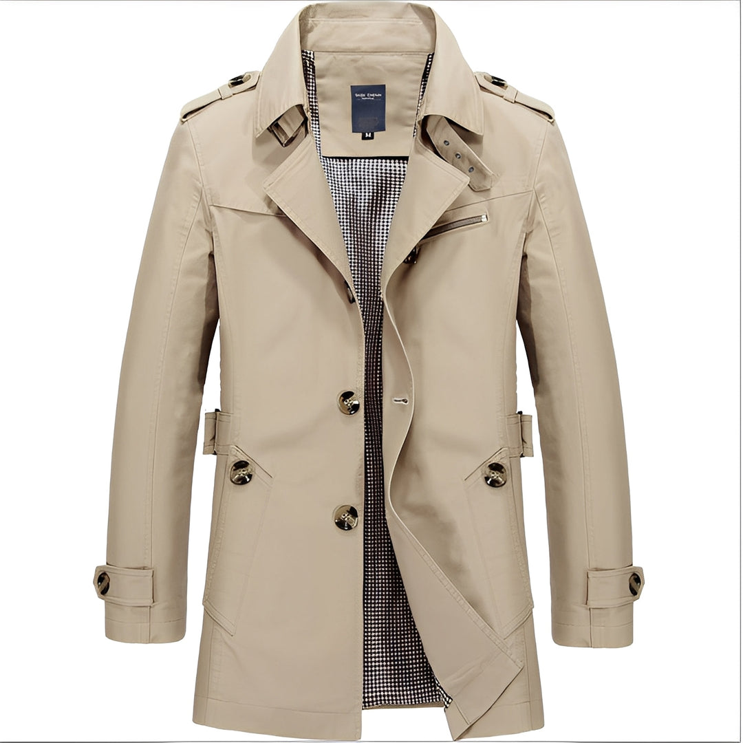 Drune | Eleganter Windbreaker Trenchcoat für Männer