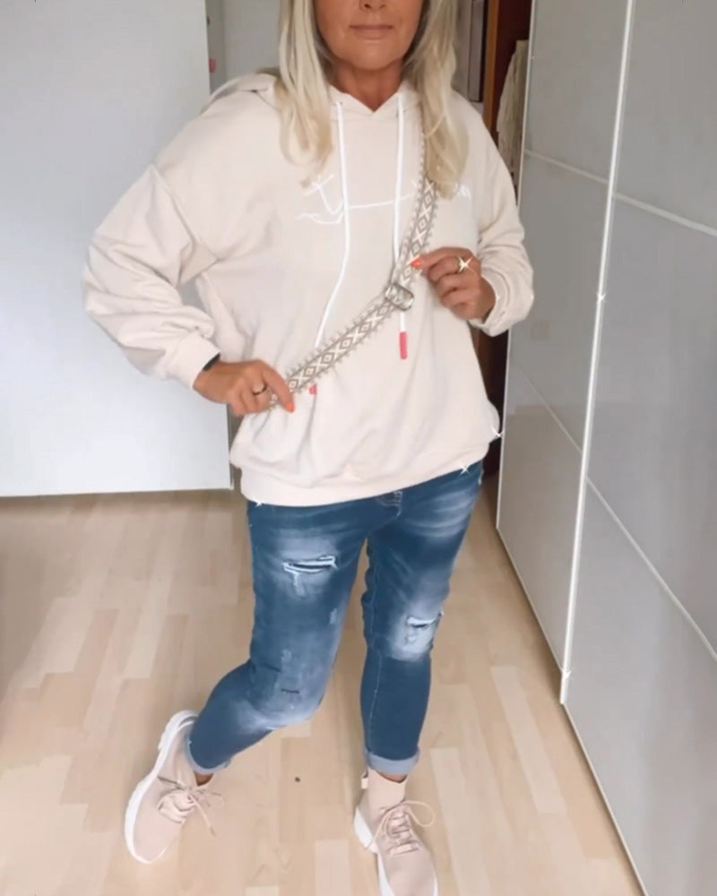Drune | Kapuzenpullover mit Anker Print