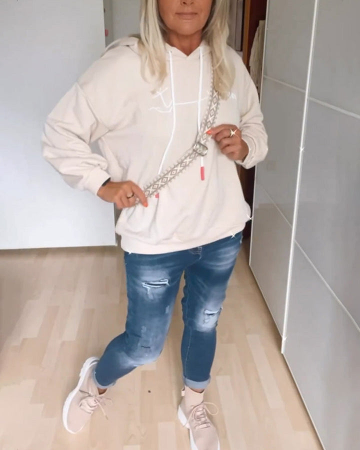 Drune | Kapuzenpullover mit Anker Print