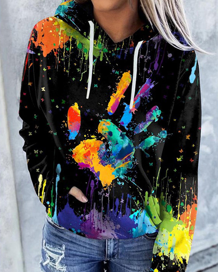 Drune | Baumwoll-Hoodie mit Farben, Kapuze und Reißverschluss für Damen - Ideal für den Alltag