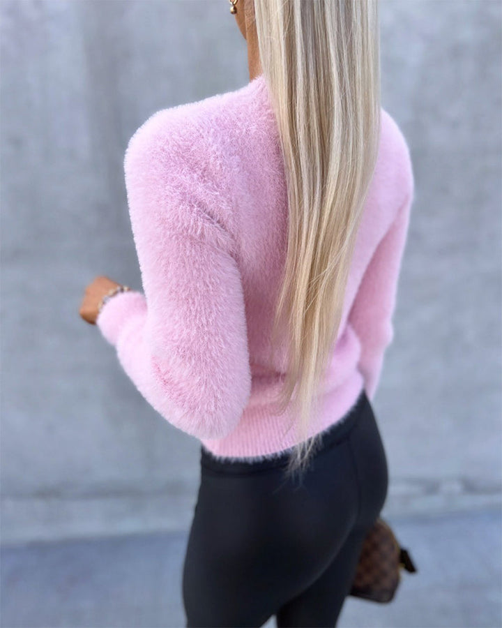 Drune | Rose-Pullover Mit Weicher Material Für Damen - Perfekt für Alltag
