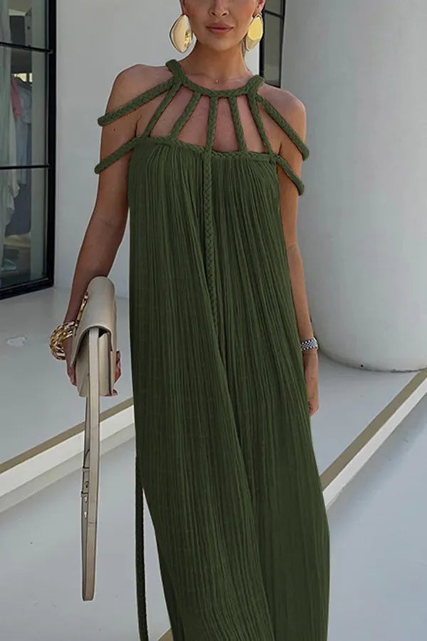Drune | Sommer Kurzarm Klassisches Kleid